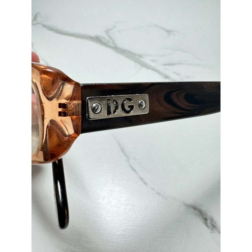 Dolce & Gabbana DG 3063 Eyeglasses Peach Brown Marble Tortoise 52-16-135 Italy